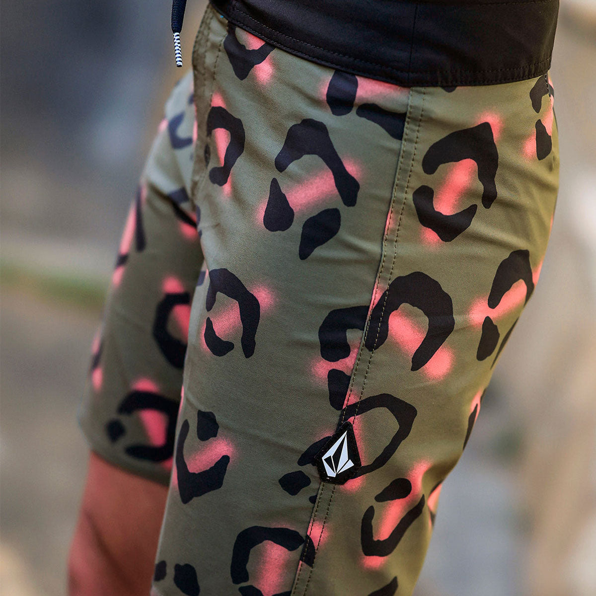 Volcom Stone Party Animals Stoney 19 Board Shorts - Military image 3