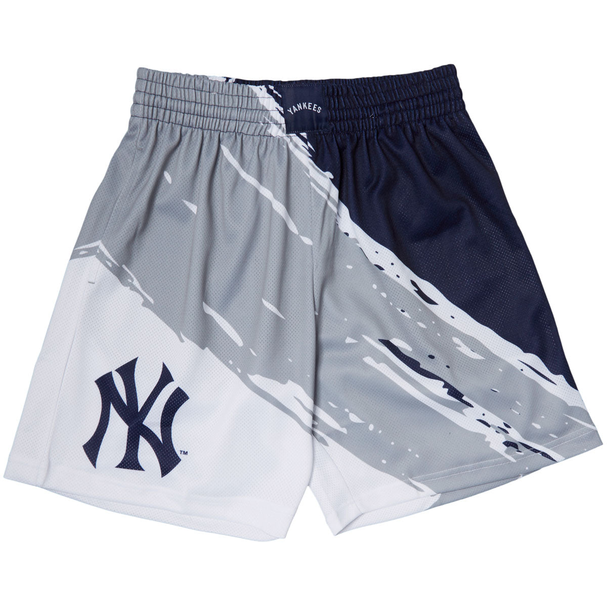 Mitchell & Ness x MLB Paint Brush Sublimated Mesh Shorts - White image 1