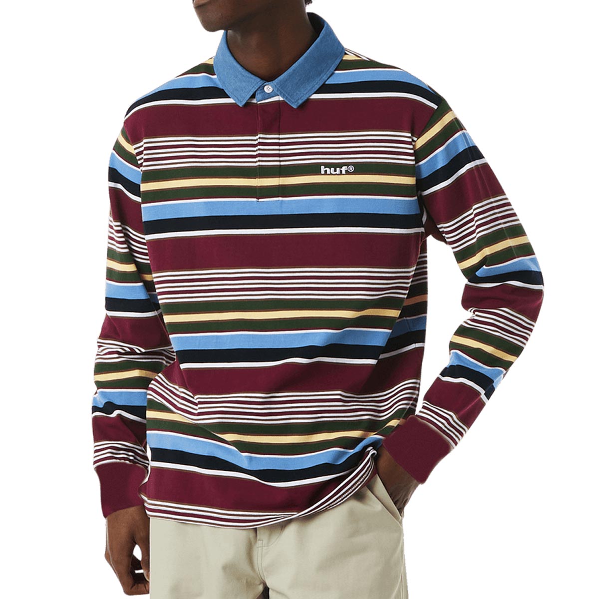 HUF Faded Rugby Jersey - Multi