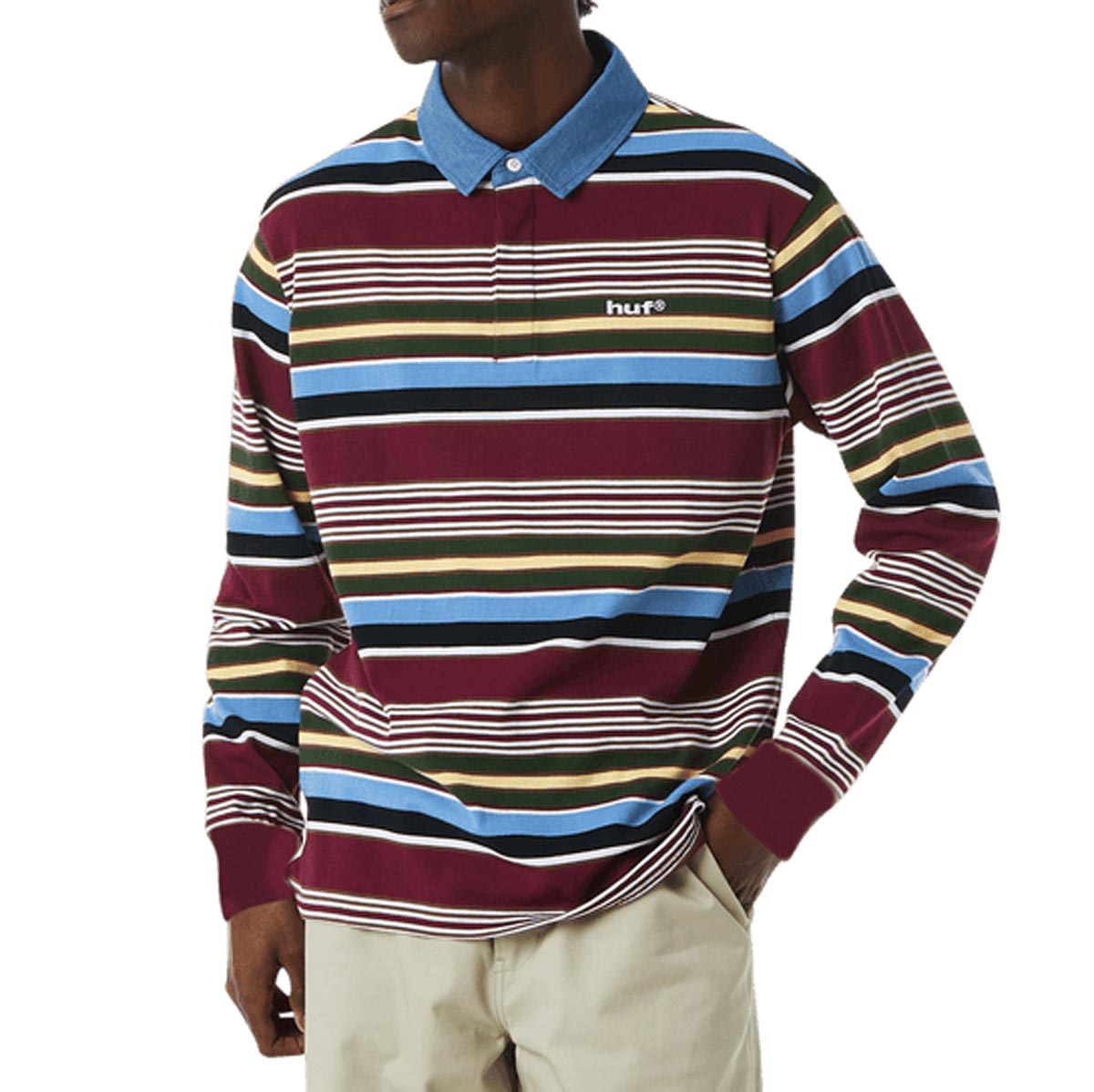 HUF Faded Rugby Jersey - Multi image 3