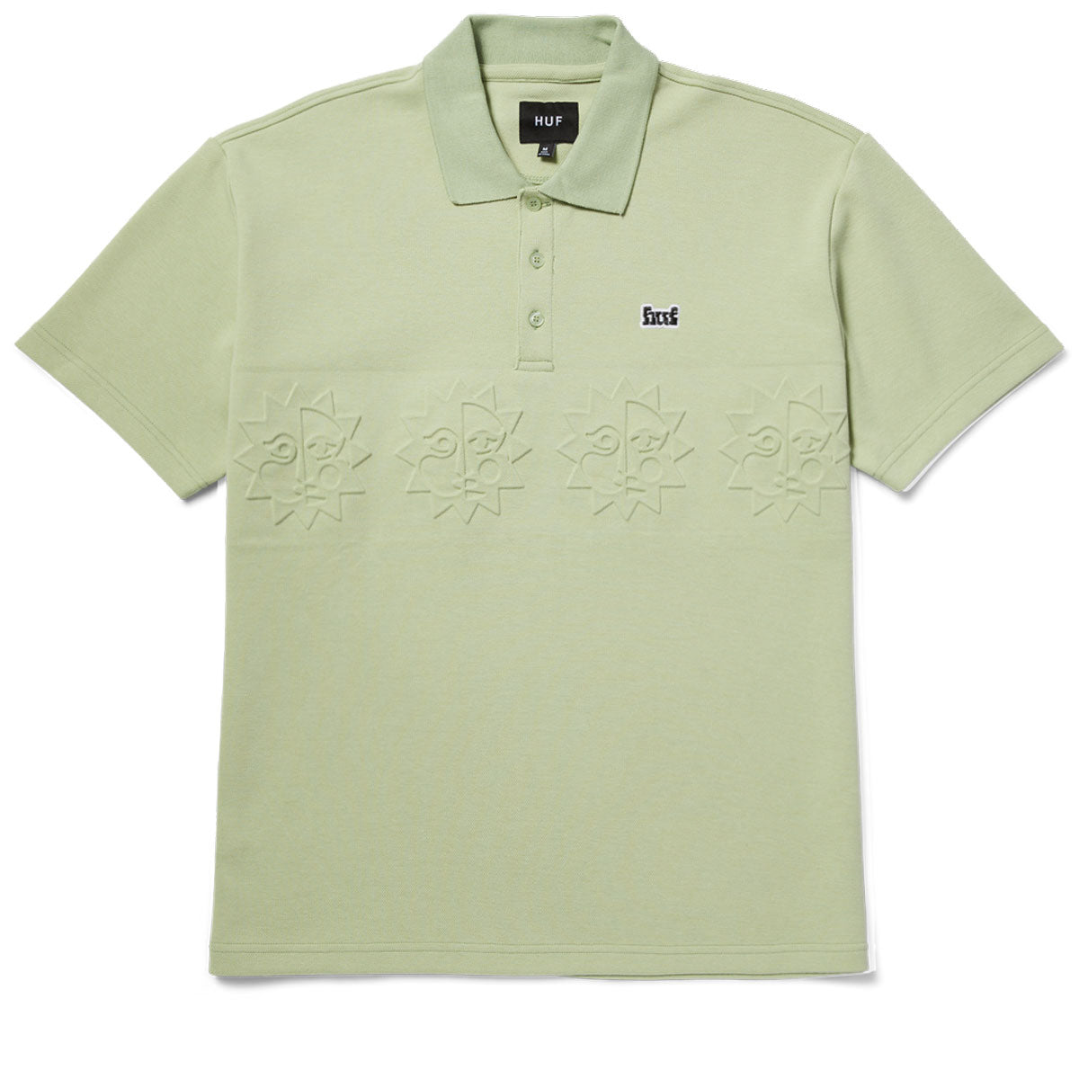 HUF Brighter Days Polo Shirt - Smoke Green image 2