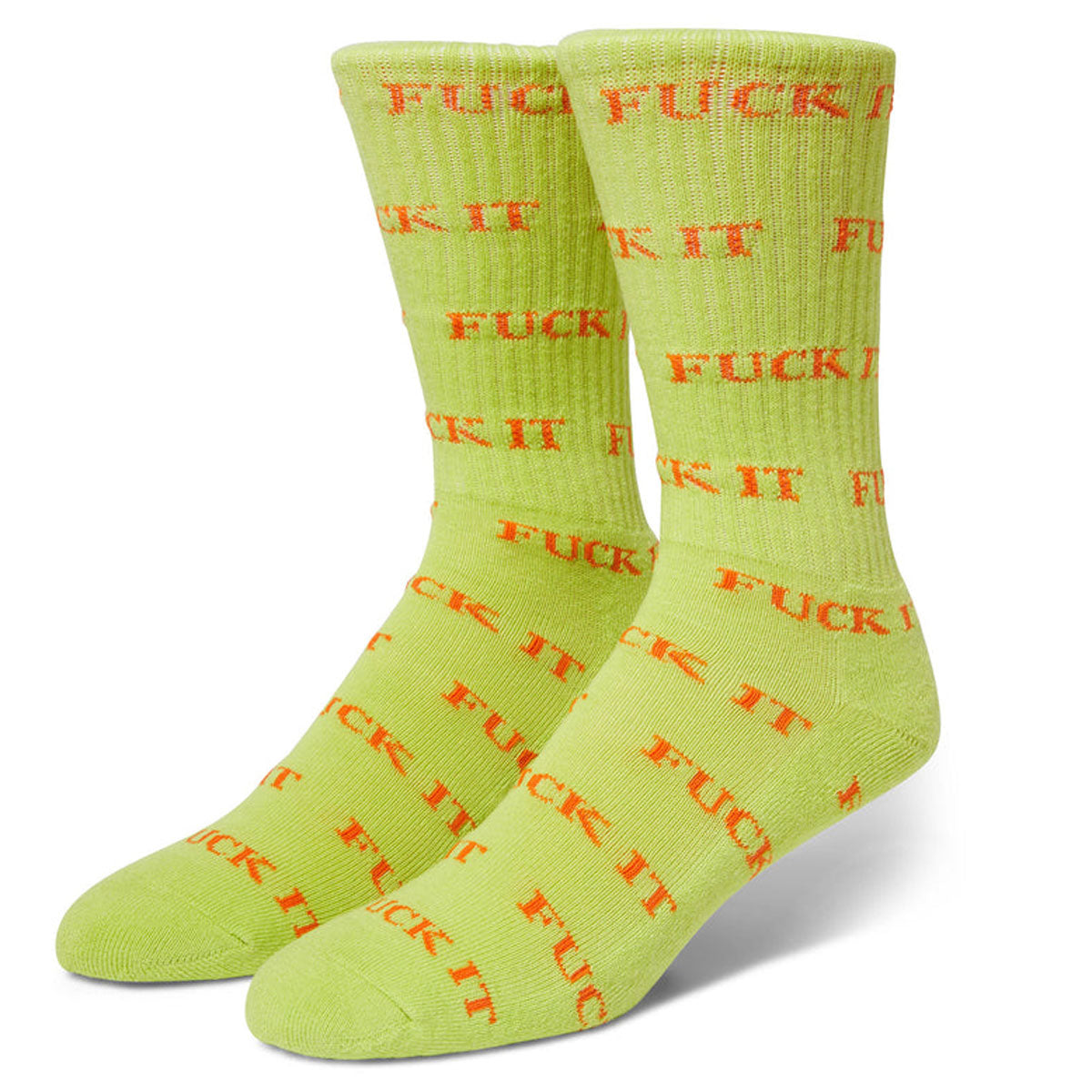 HUF Fuck It Socks - Lime image 1
