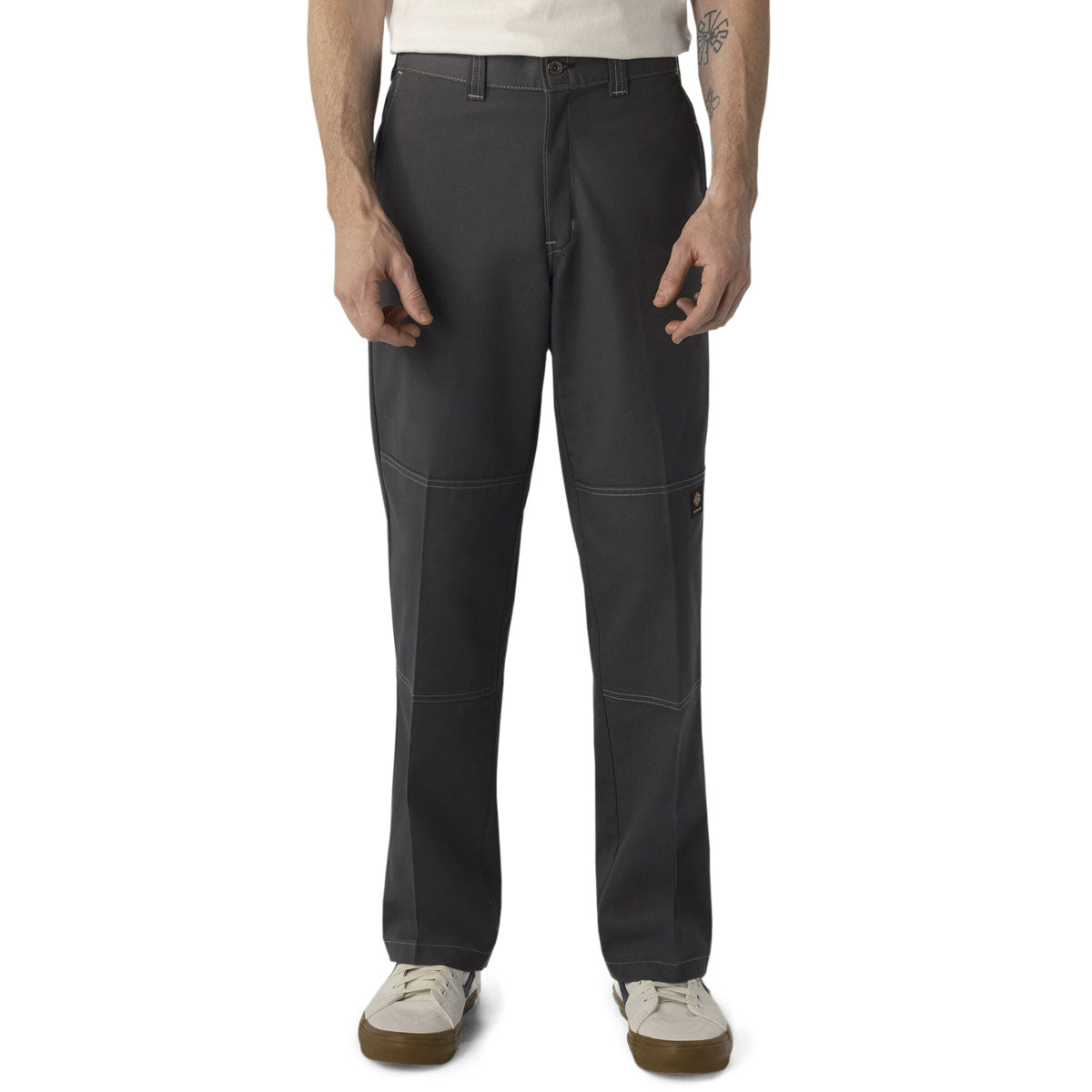 Dickies Regular Fit Double Knee Pants - Charcoal/Grey Stitch image 1