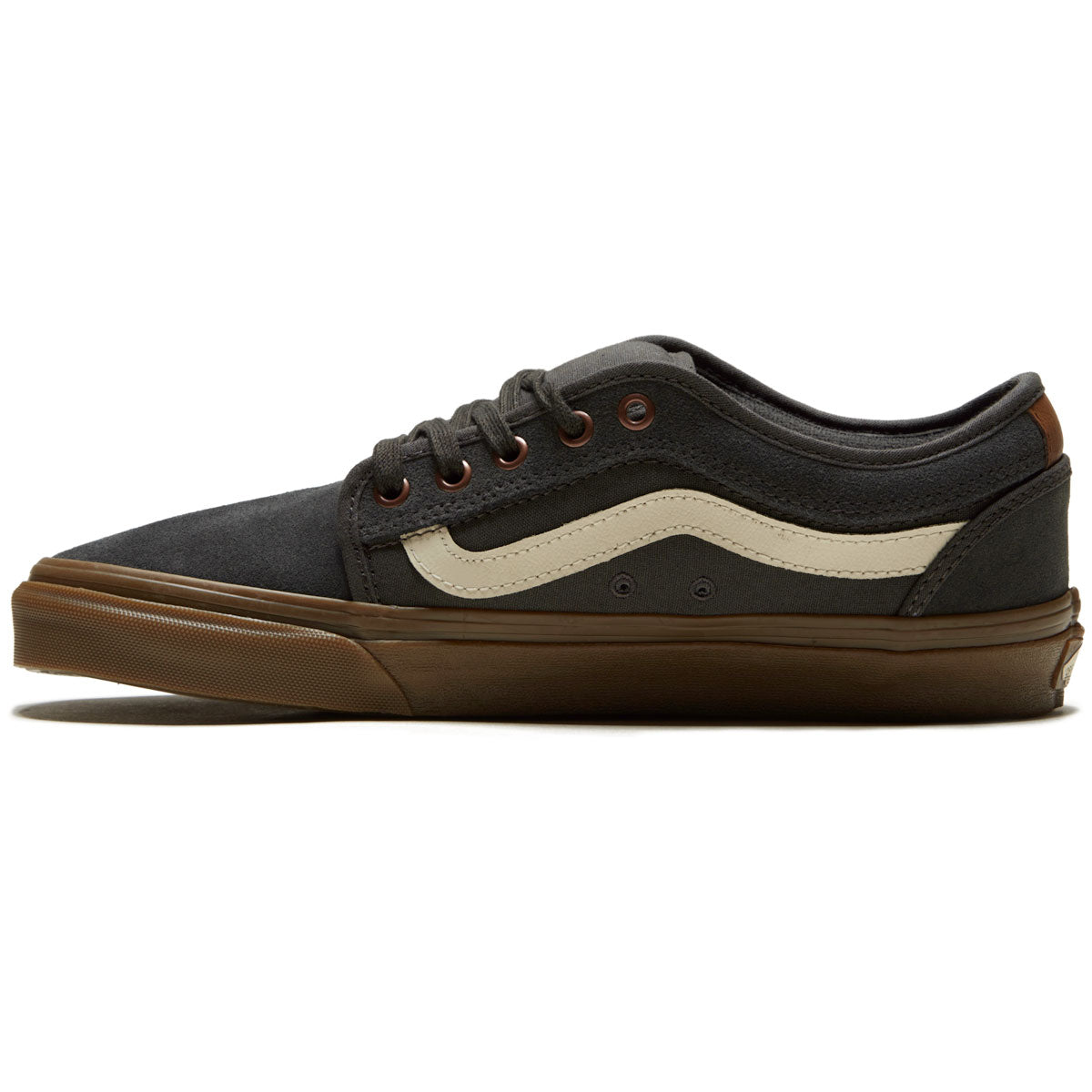 Vans Chukka Low Sidestripe Shoes - Herringbone Dark Grey/Gum image 2
