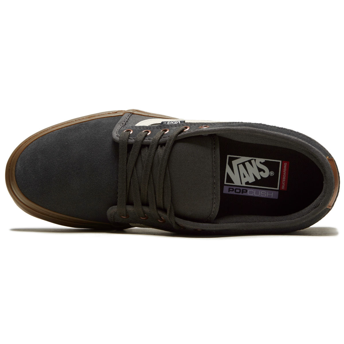 Vans Chukka Low Sidestripe Shoes - Herringbone Dark Grey/Gum image 3