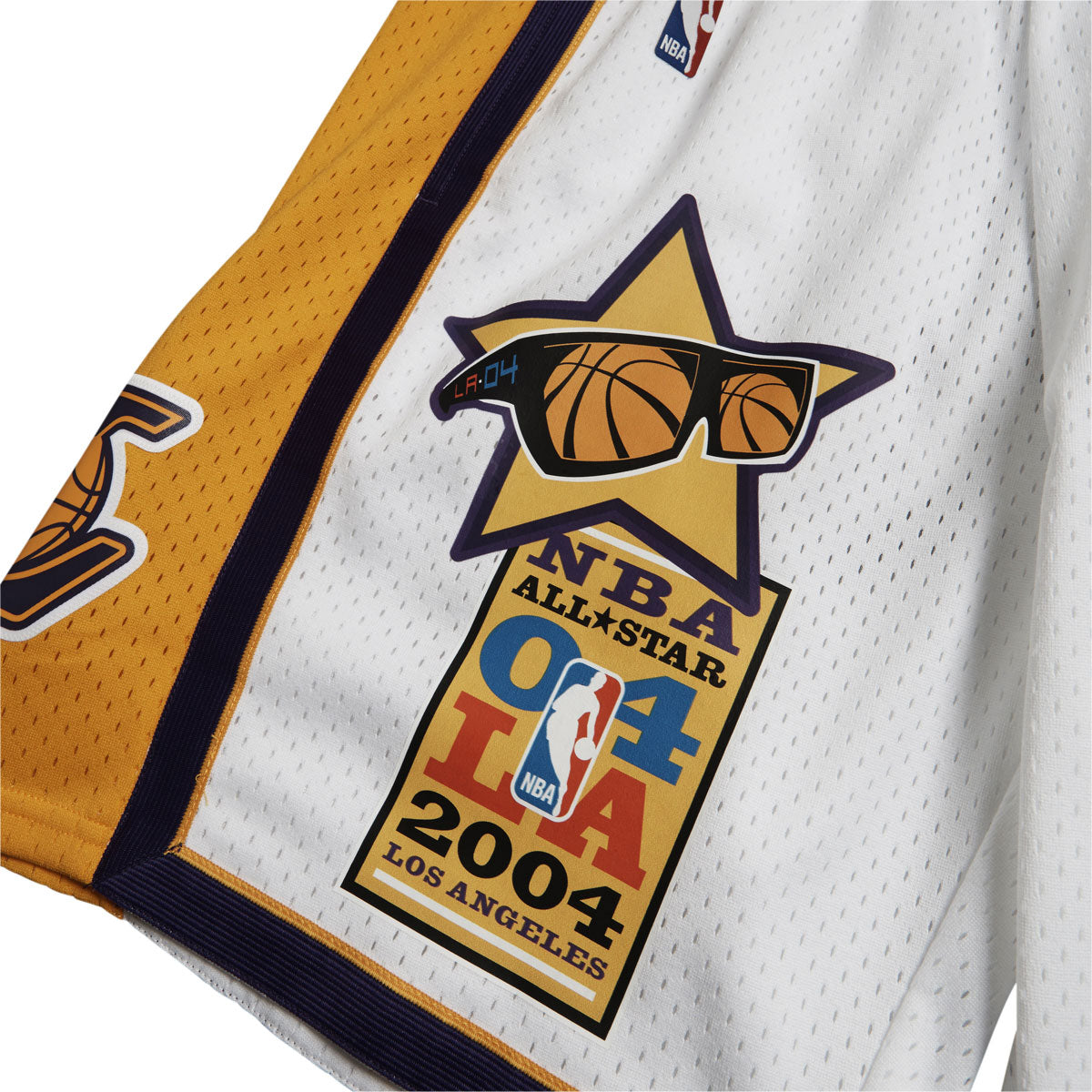 Mitchell & Ness x NBA Asg Patches Lakers Shorts - White image 4