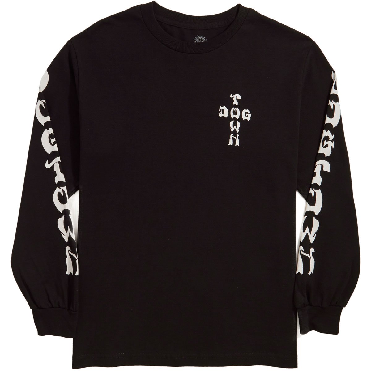Dogtown Cross Logo Long Sleeve T-Shirt - Black/White image 2
