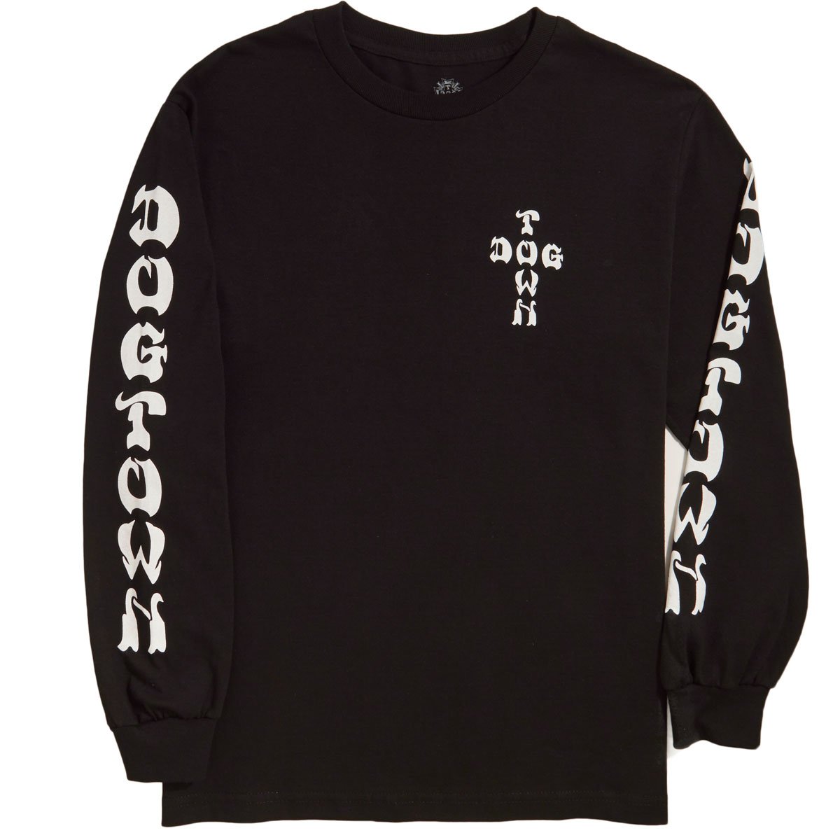 Dogtown Cross Logo Long Sleeve T-Shirt - Black/White image 3