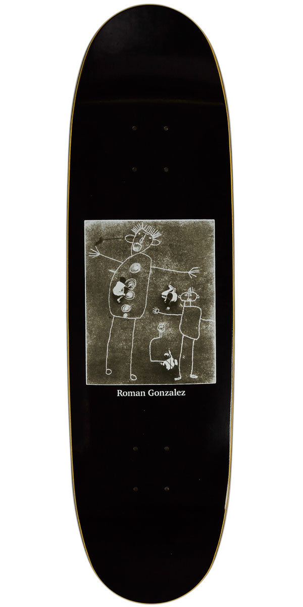 Polar Roman Gonzalez Bernard On a Football Skateboard Deck - Black - 8.75