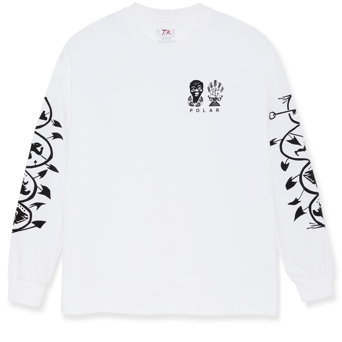 Polar Spiral Long Sleeve T-Shirt - White image 1