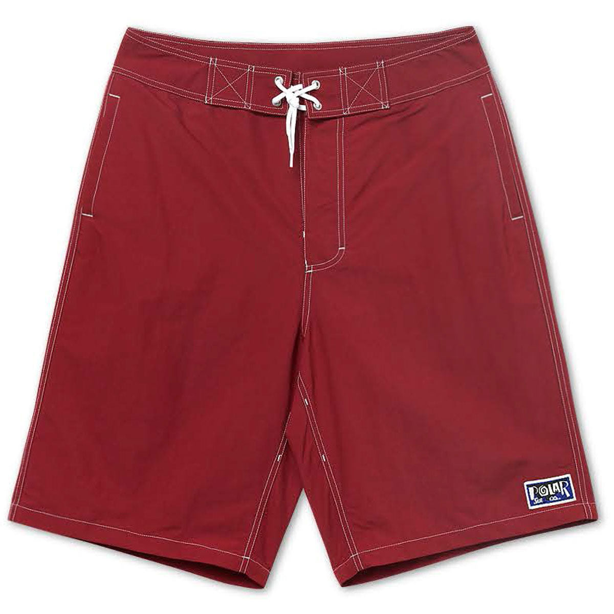 Polar Spiral Surf Swim Shorts - Dark Red
