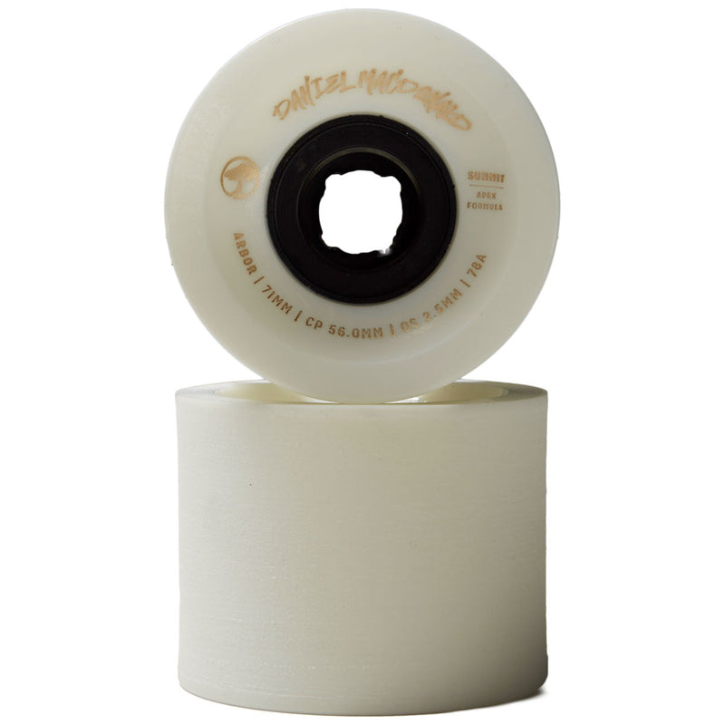 Arbor Summit Daniel MacDonald 78a Longboard Wheels - White - 71mm