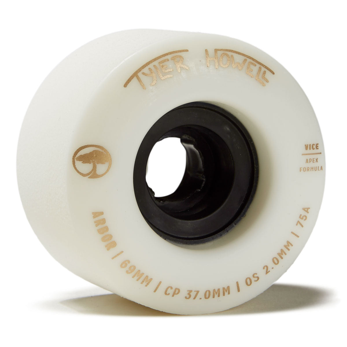 Arbor Vice Tyler Howell 75a Longboard Wheels - White - 69mm image 1