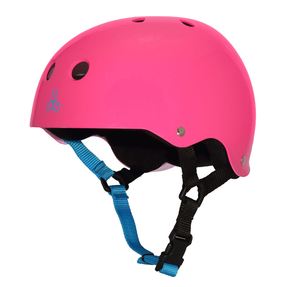 Triple Eight Sweatsaver Helmet - Neon Fuscia Gloss image 1