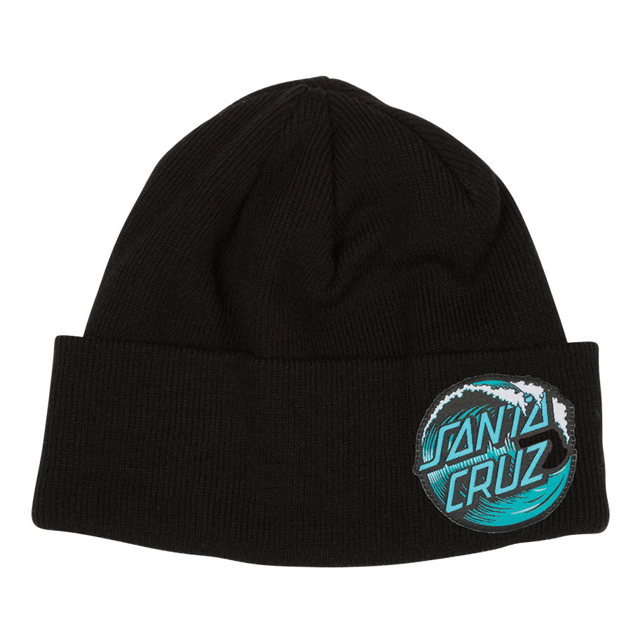 Santa Cruz Wave Dot Beanie - Black image 1