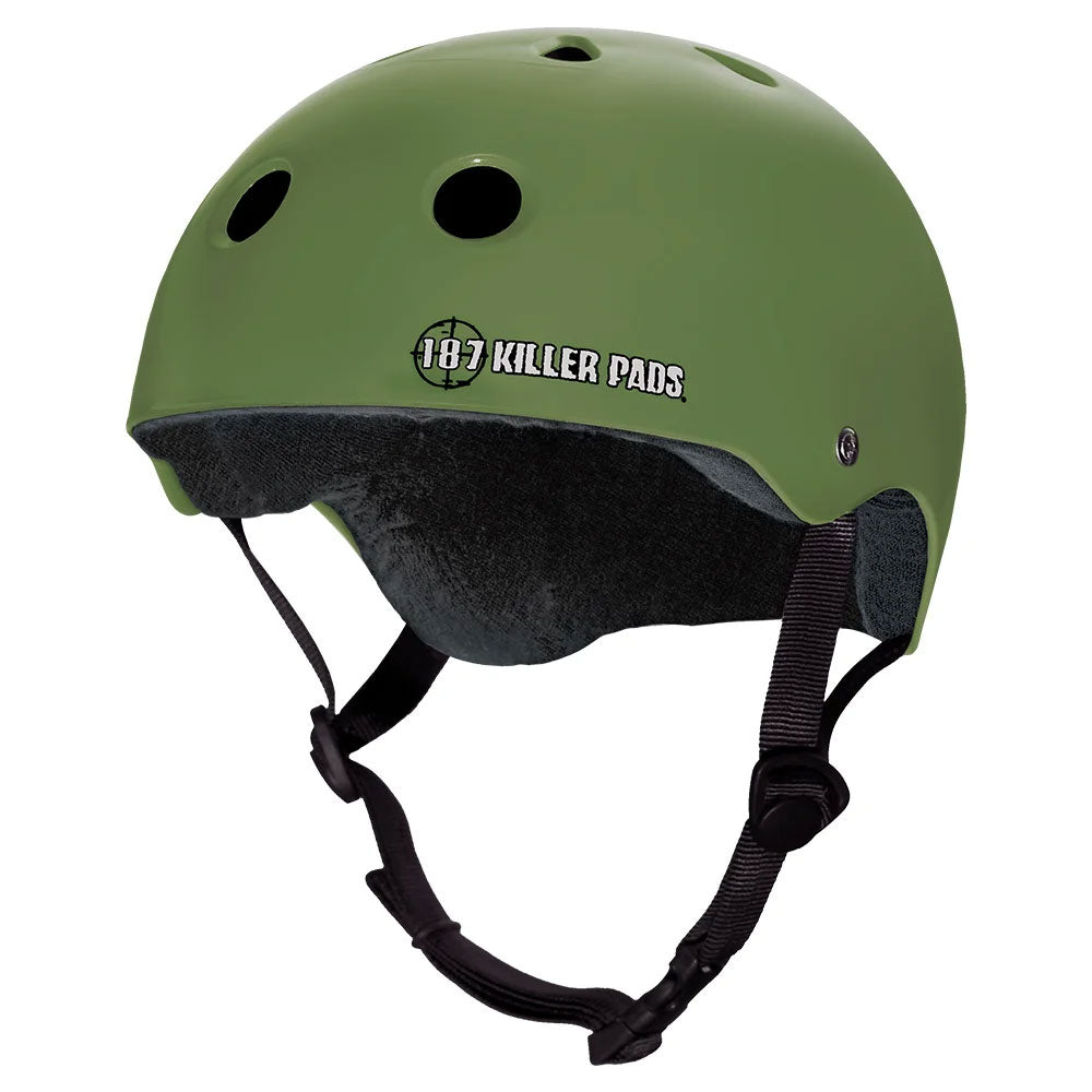 187 Pro Skate With Sweatsaver Liner Helmet - MTE Army image 1