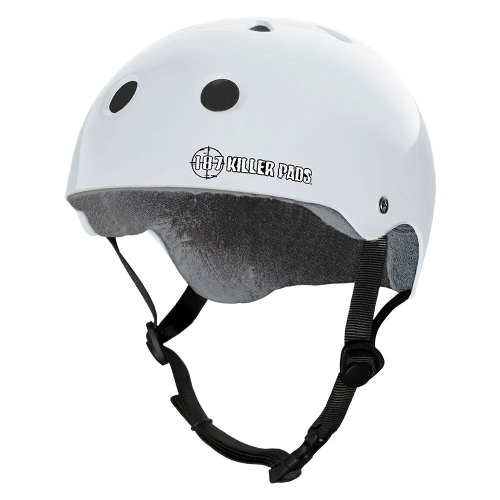 187 Pro Skate With Sweatsaver Liner Helmet - White image 1