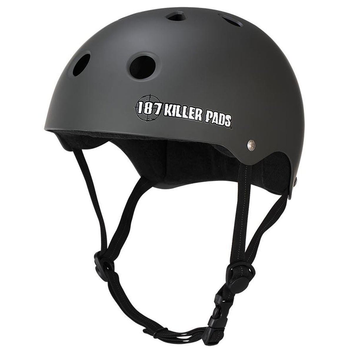 187 Pro Skate With Sweatsaver Liner Helmet - Charcoal Matte image 1