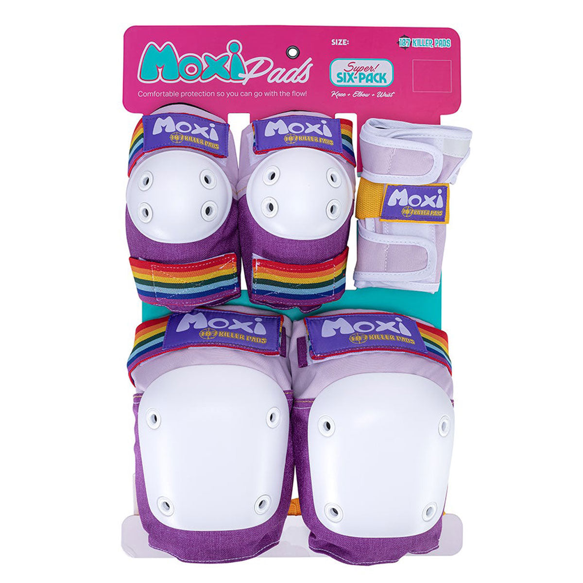 187 Six Pack of Adult Pads - MOXI Lavender image 1