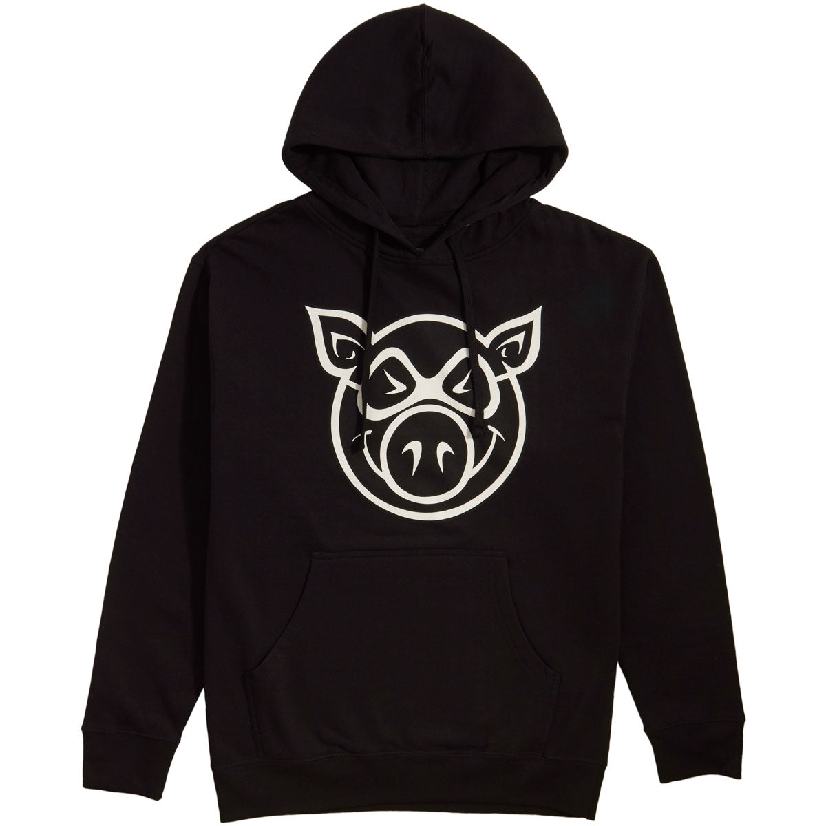 Pig Head Hoodie - Black image 1