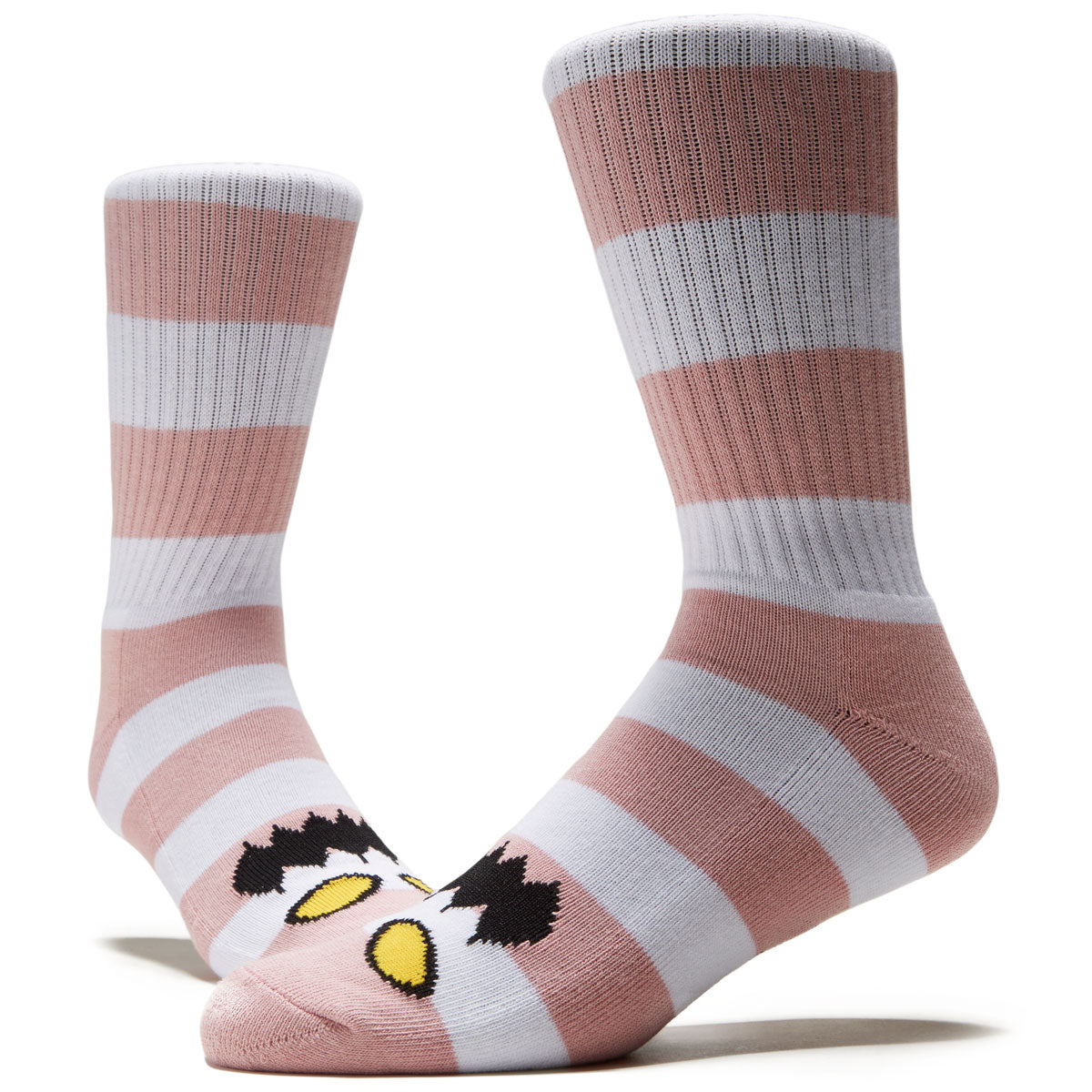 Toy Machine Monster Big Stripe Socks - Mauve image 2