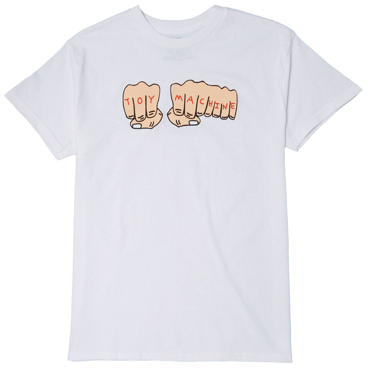 Toy Machine Fists T-Shirt - White/Multi image 1