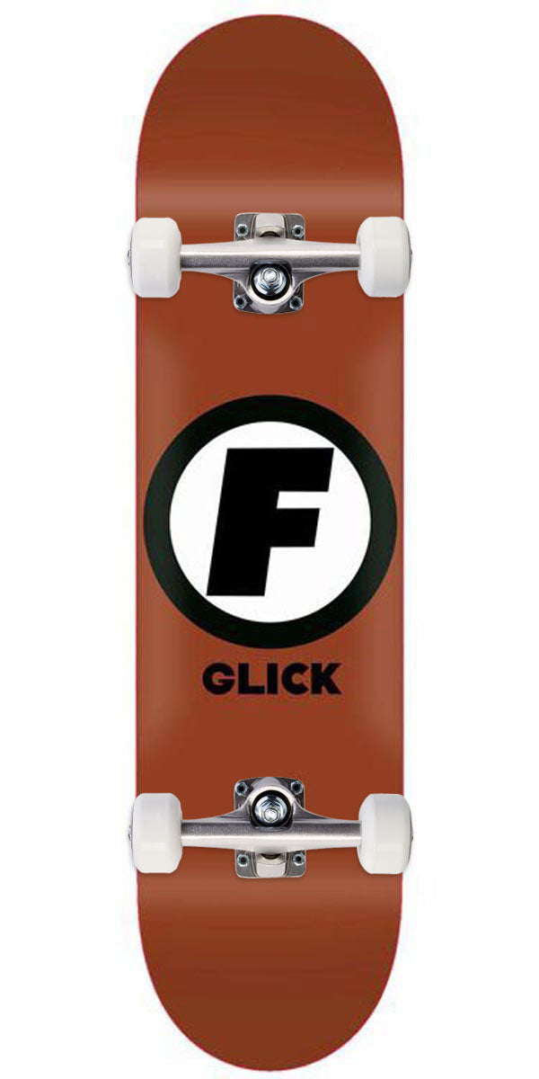 Foundation Glick Classic F Skateboard Complete - Rust - 8.00