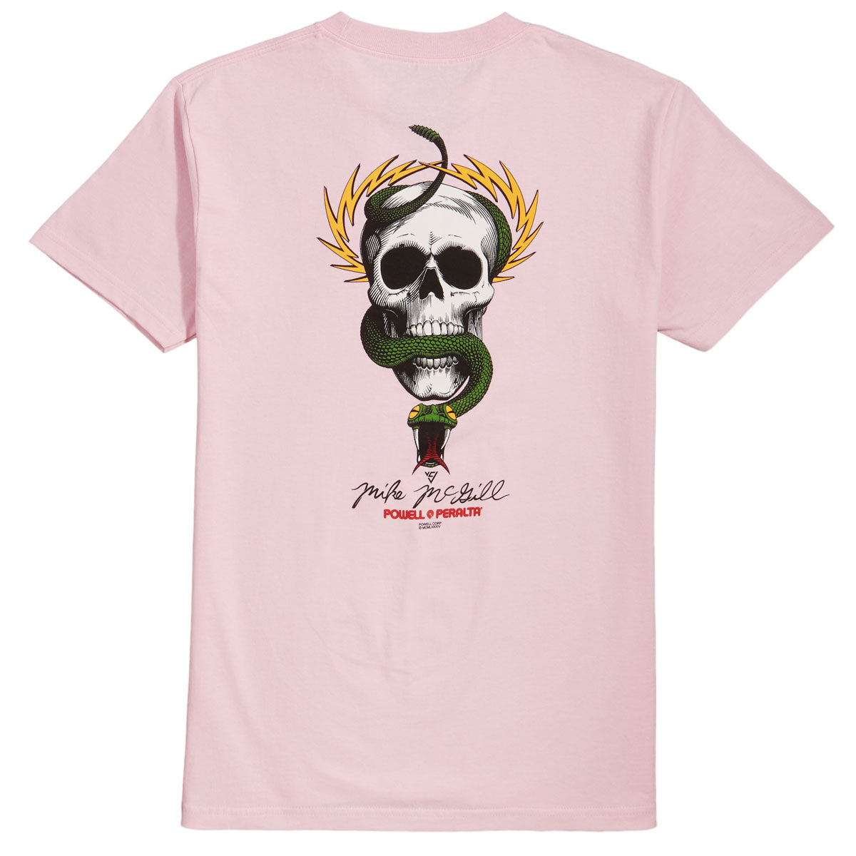 Powell-Peralta McGill Skull And Snake T-Shirt - Light Pink – Daddies Board Shop