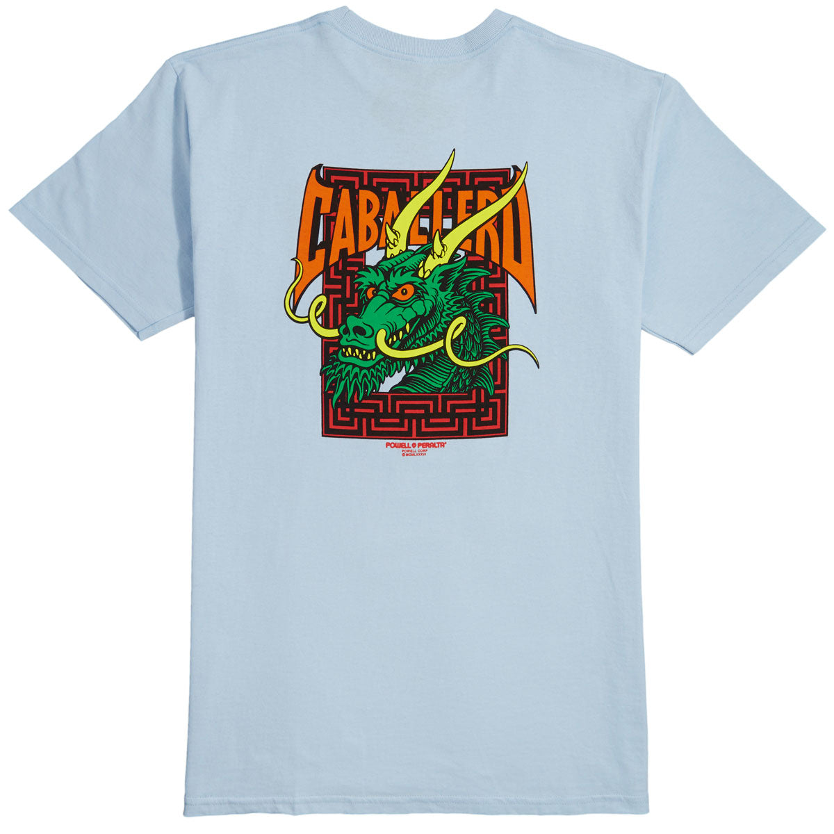 Powell-Peralta Caballero Street Dragon T-Shirt - Powder Blue image 1