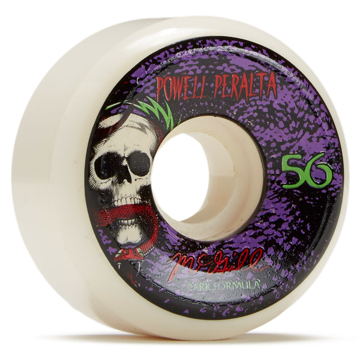Powell-Peralta McGill Skull & Snake 103A Skateboard Wheels - White - 56mm image 1