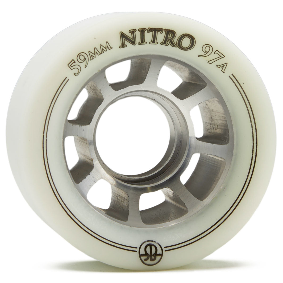 Rollerbones Nitro 97A Skate Wheels - White - 59mm image 1