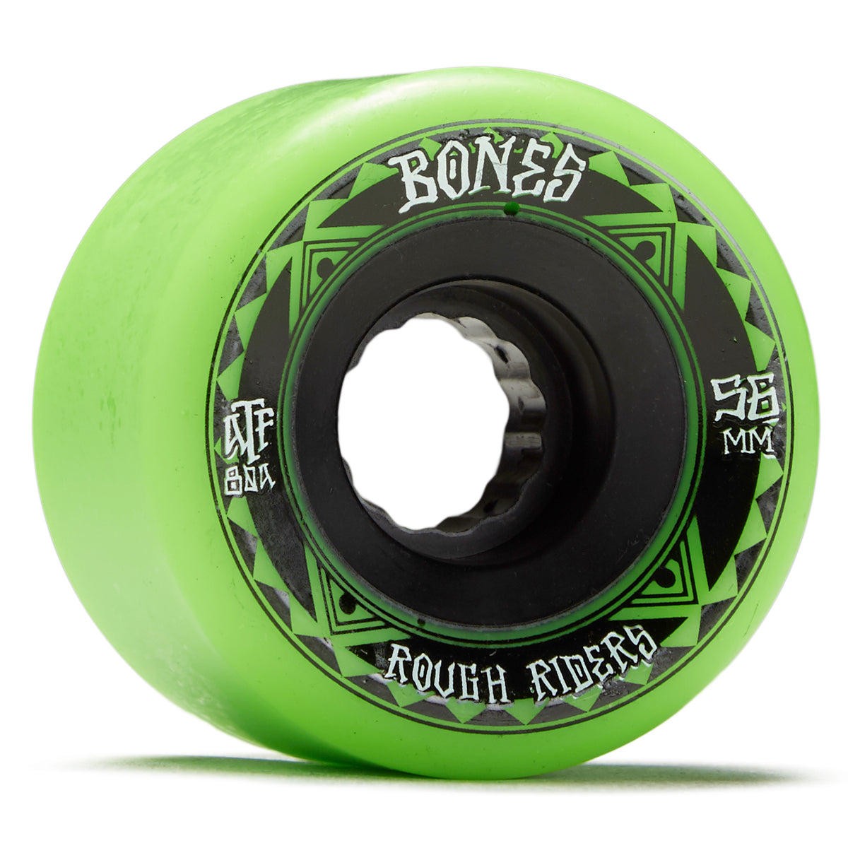 Bones Rough Riders Runners Skateboard Wheels - Green - 56mm image 1