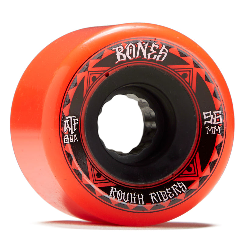 Bones Rough Riders Runners Skateboard Wheels - Red - 56mm