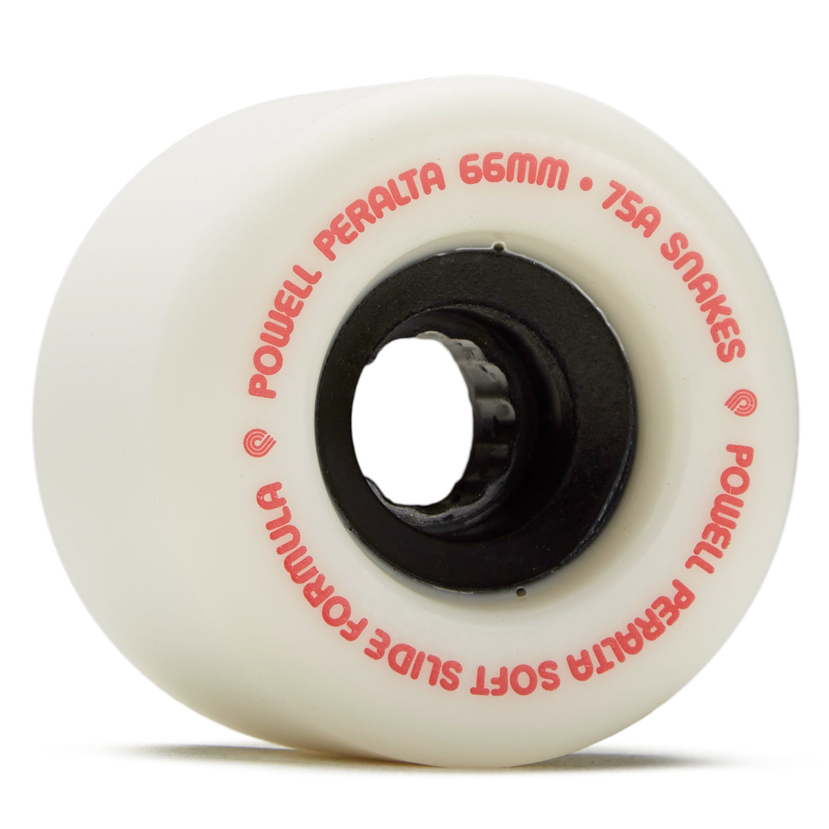 Powell-Peralta Snakes 75A Longboard Wheels - White - 66mm image 1