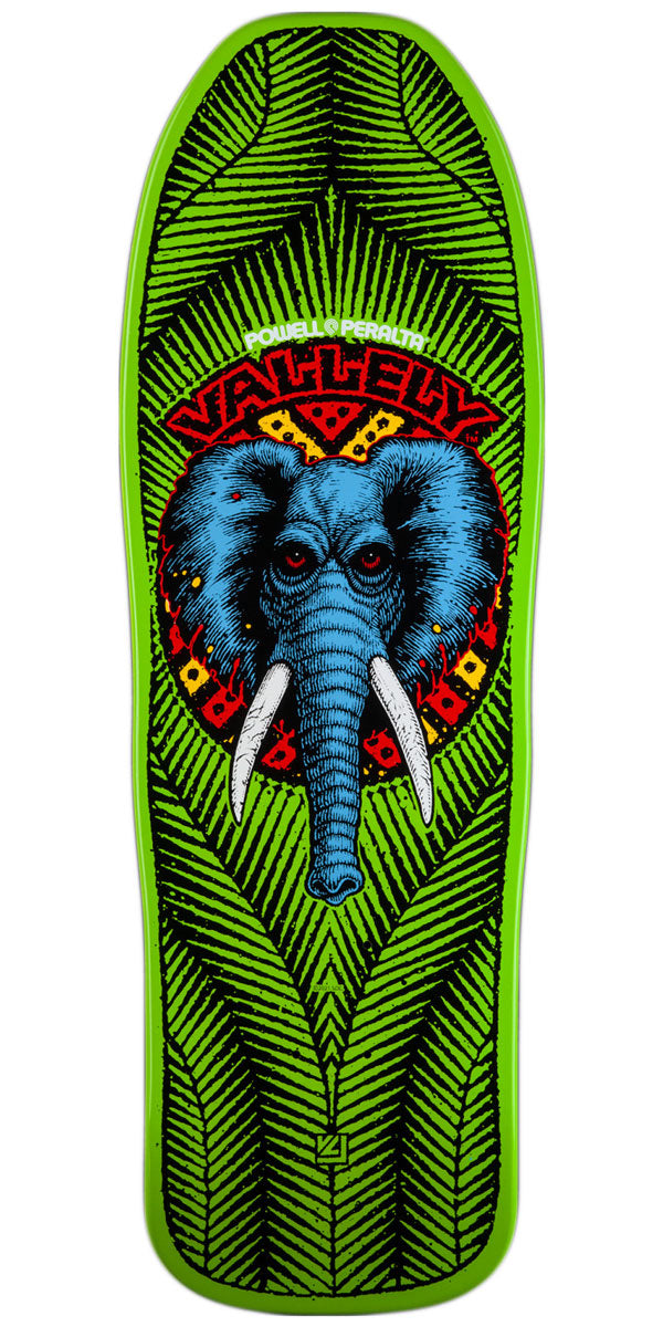 Powell-Peralta Mike Vallely Elephant '07' Skateboard Deck - Lime - 9.85