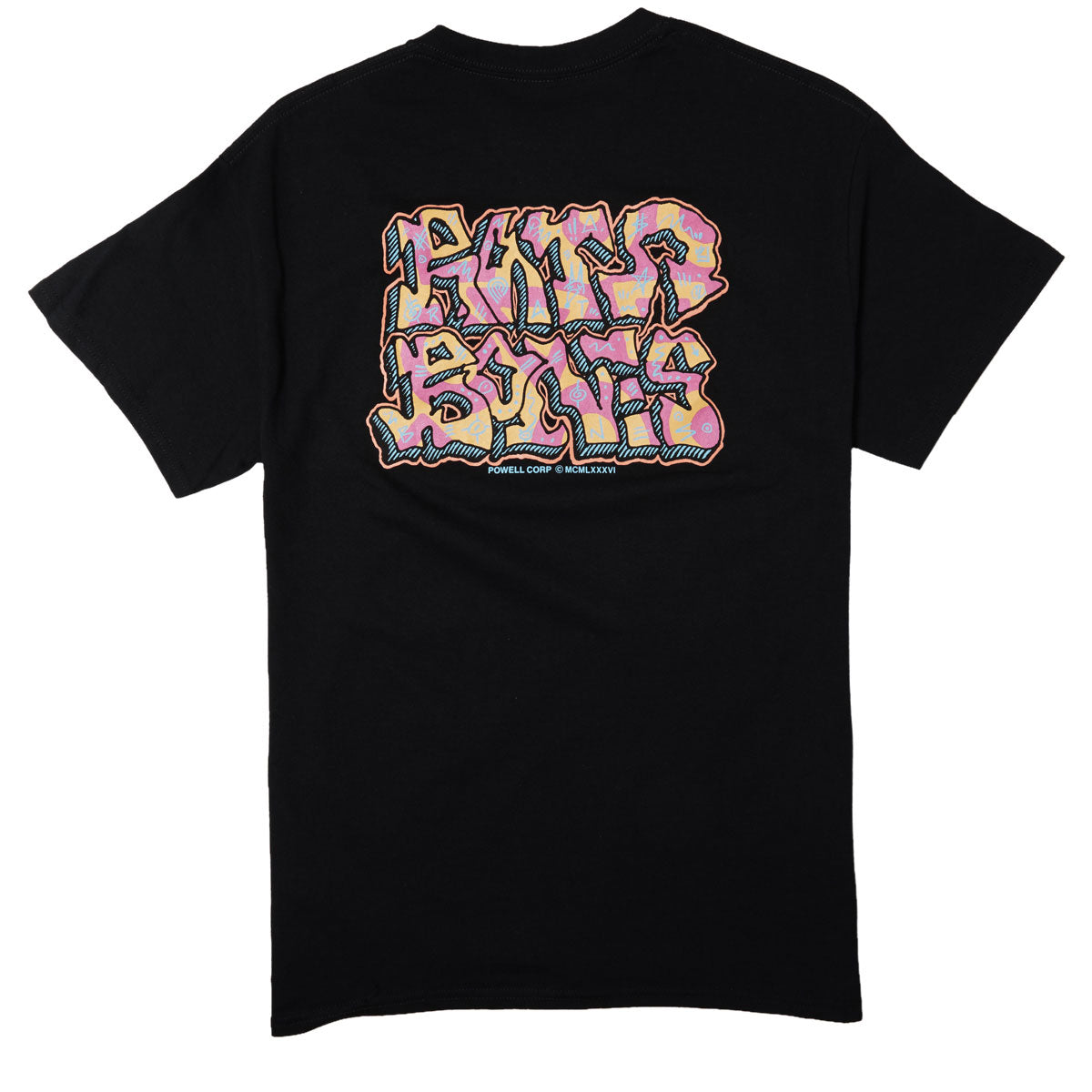 Powell-Peralta Rat Bones Grafitti T-Shirt - Black image 1