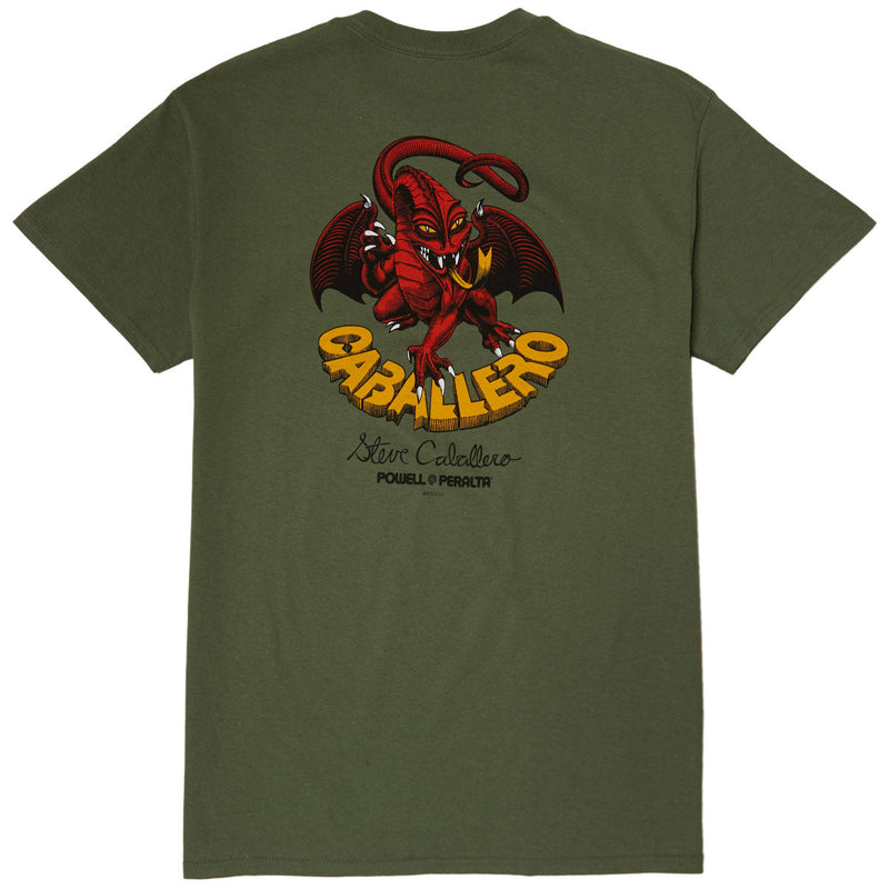Powell-Peralta Steve Caballero Classic Dragon II T-Shirt - Military Green 2