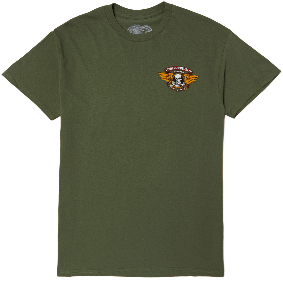 Powell-Peralta Winged Ripper T-Shirt - Military Green 2 image 2