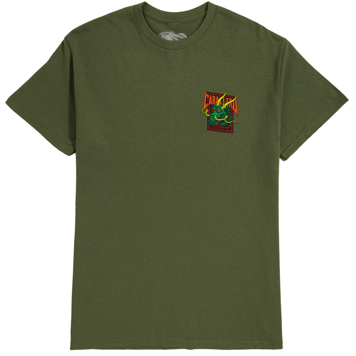 Powell-Peralta Caballero Street Dragon T-Shirt - Military Green image 2