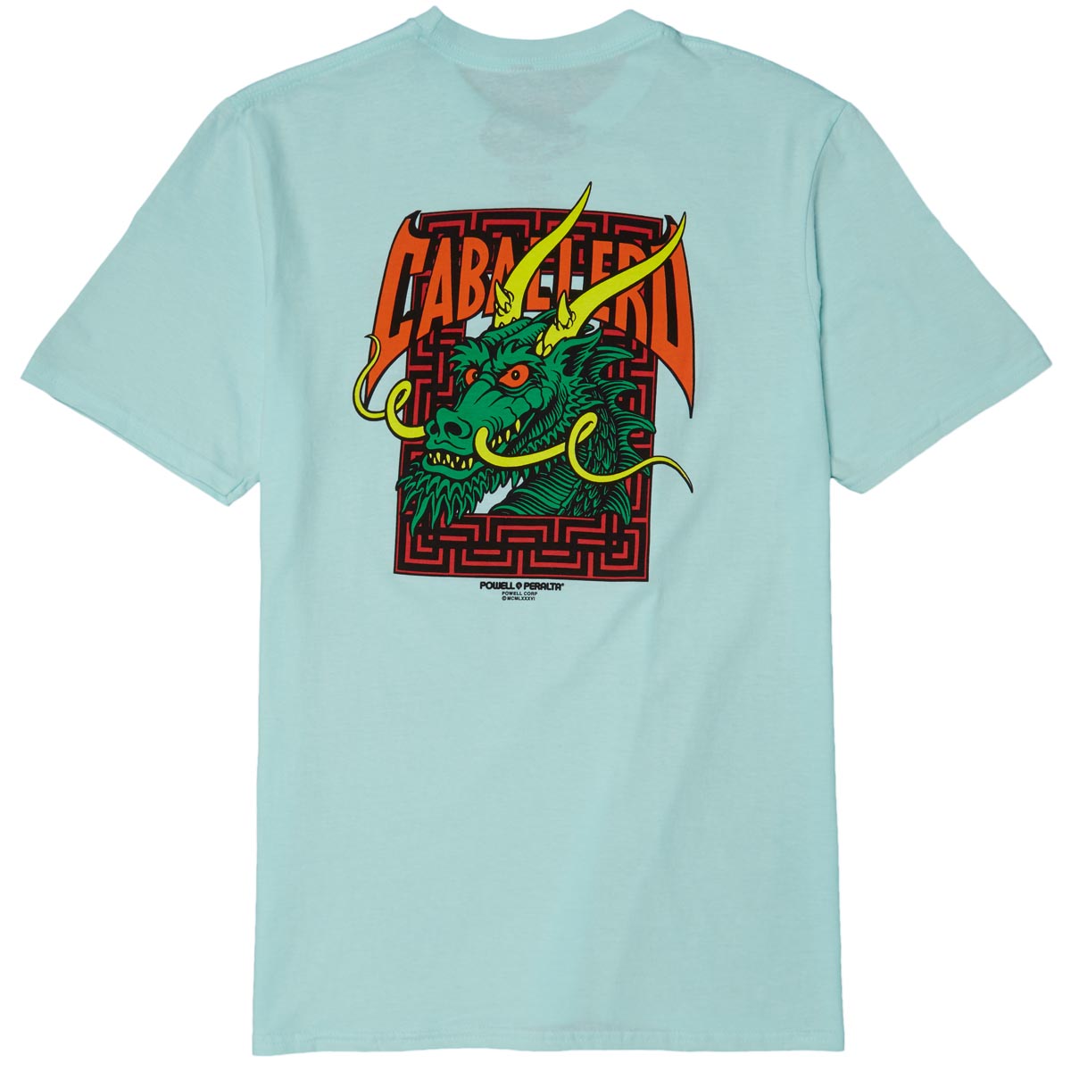 Powell-Peralta Steve Caballero Street Dragon T-Shirt - Teal Ice image 1