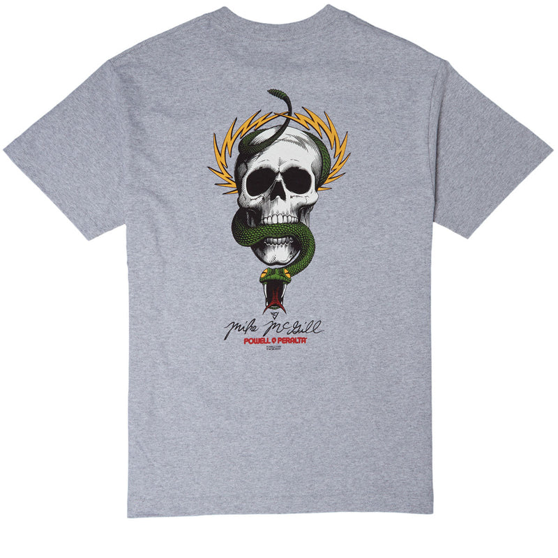 Powell-Peralta McGill Skull and Snake T-Shirt - Athletic Heather