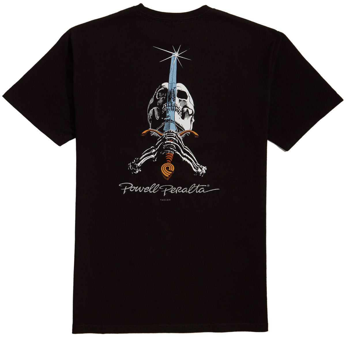 Powell-Peralta Skull and Sword T-Shirt - Black image 1