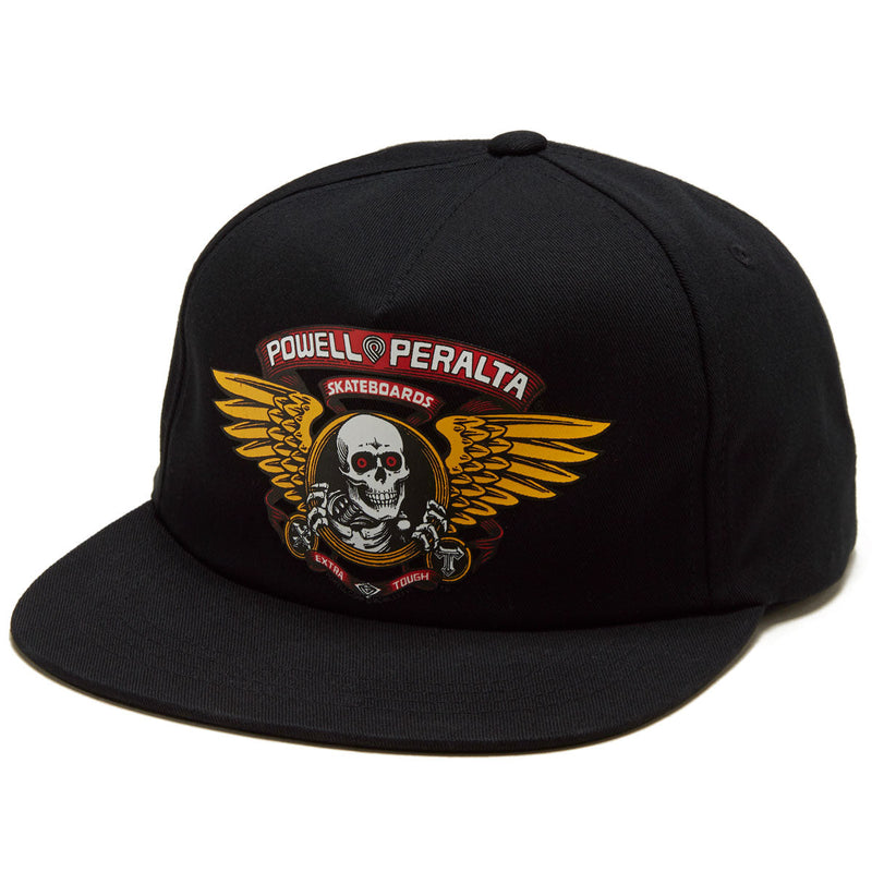 Powell-Peralta Winged Ripper Snapback Hat - Black