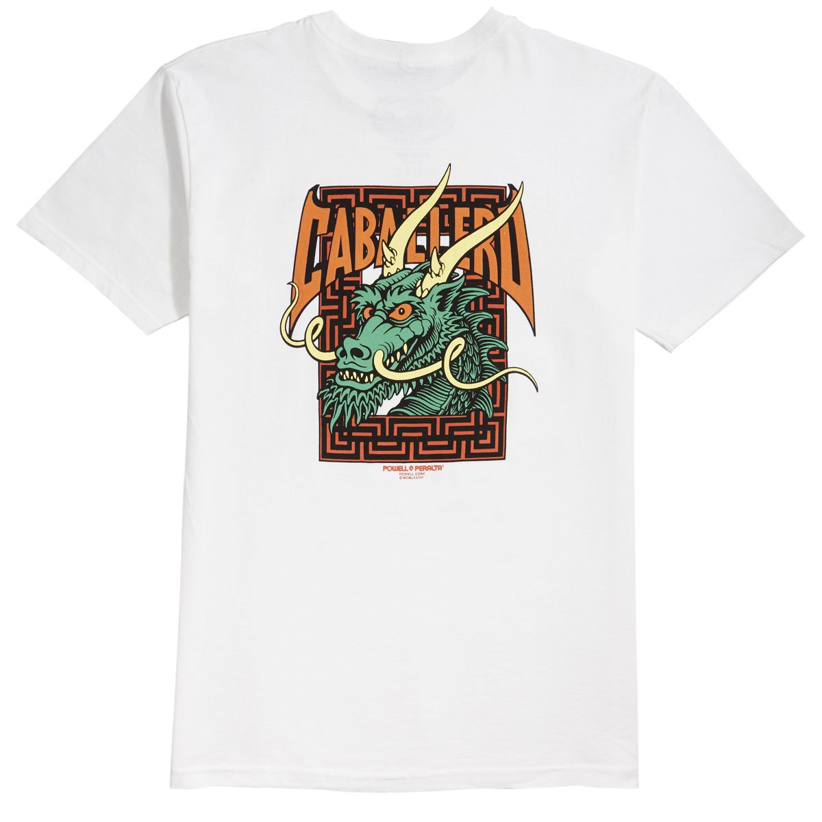 Powell-Peralta Caballero Street Dragon T-Shirt - White image 1