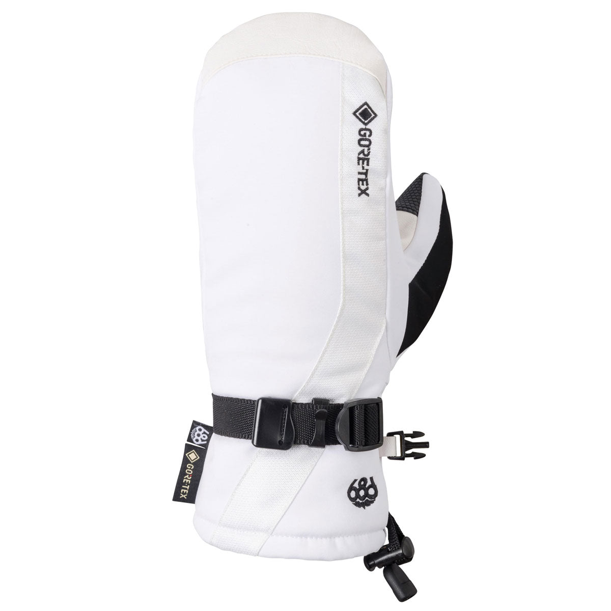 686 Womens Gore-Tex Linear Mitt Snowboard Gloves - White image 1