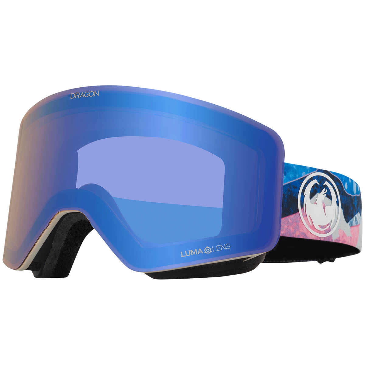 Dragon R1 Otg Snowboard Goggles - Mountain Bliss/Lumalens Flash Blue image 1