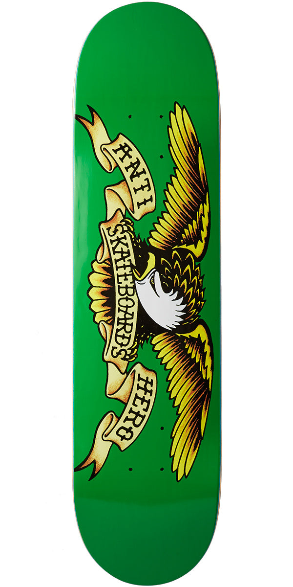 Anti-Hero Classic Eagle Skateboard Deck - Green - 7.81