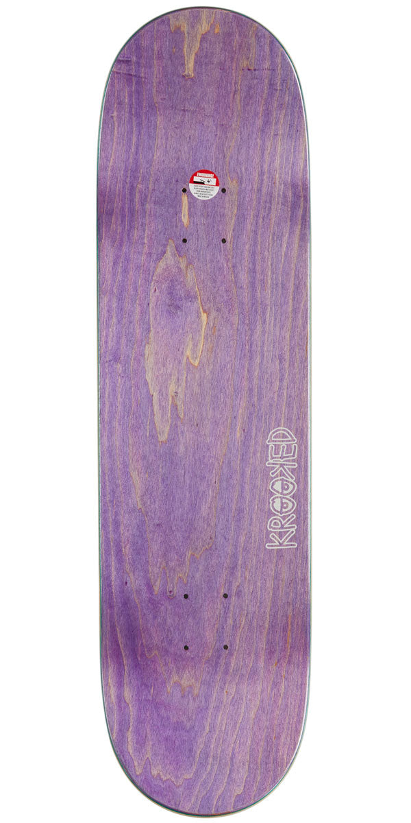 Krooked Team Eyes Skateboard Deck - Grey - 8.75