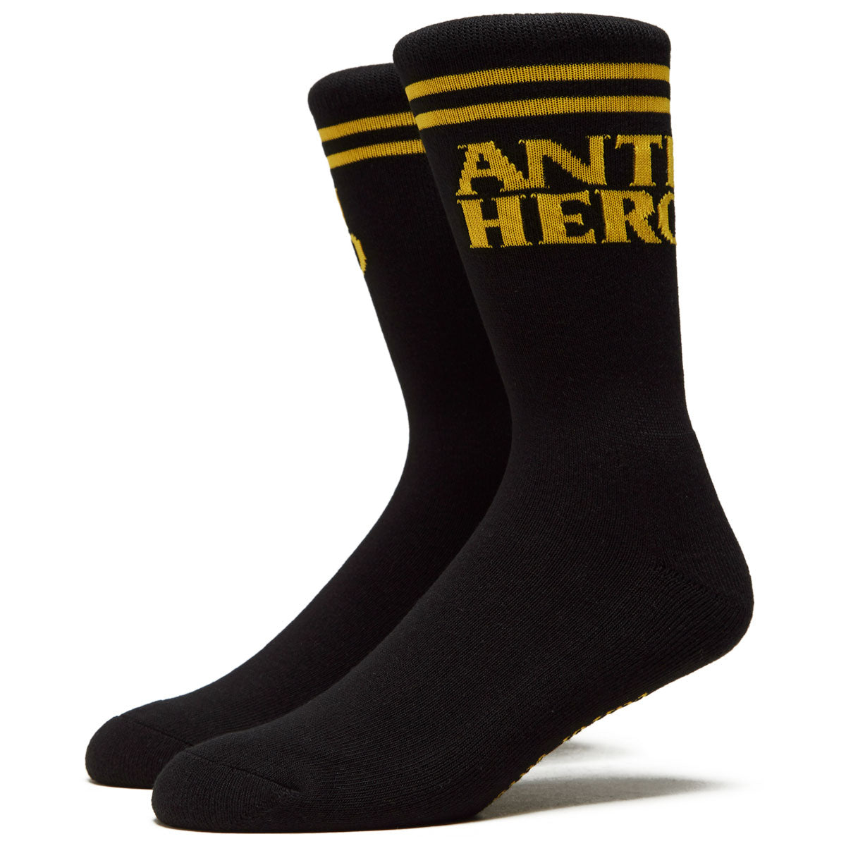 Anti-Hero Black Hero If Found Socks - Black/Yellow image 1