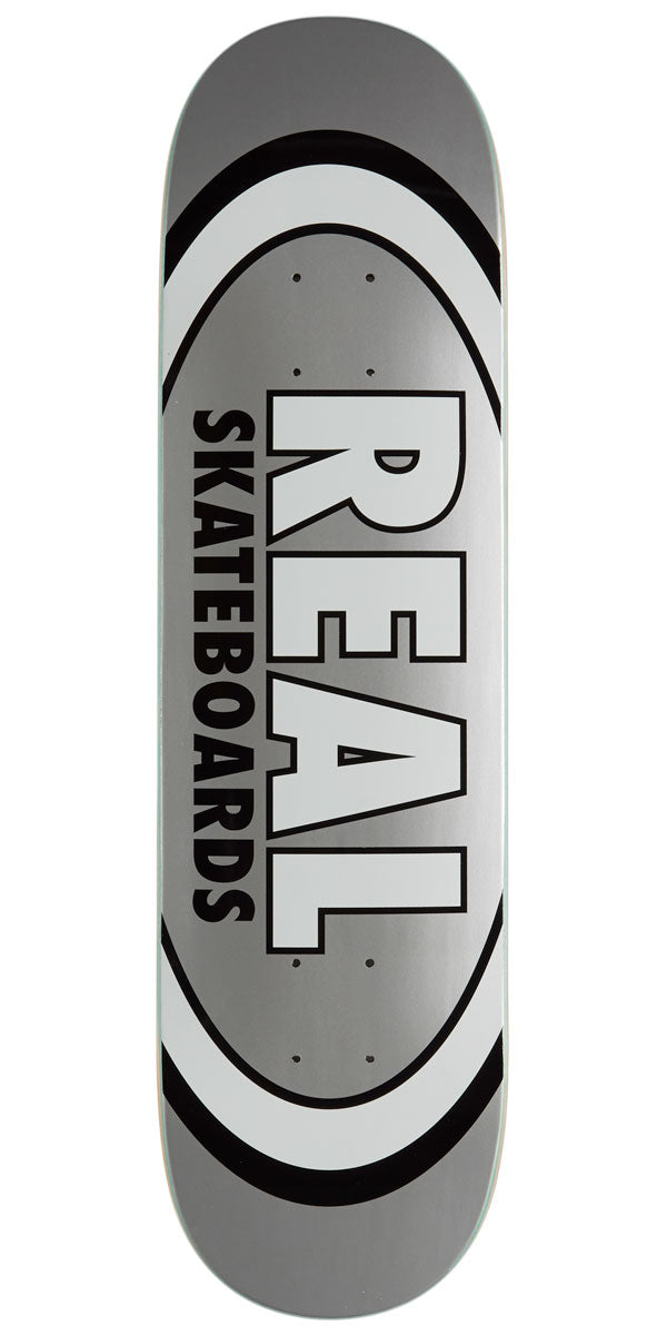 Real Team Classic Oval Skateboard Deck - Grey - 7.75